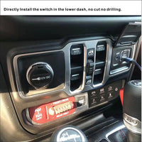 JL300 Lower Dash Switch Panel for Jeep Wrangler JL 2018-Current and Gladiator 2020- Current