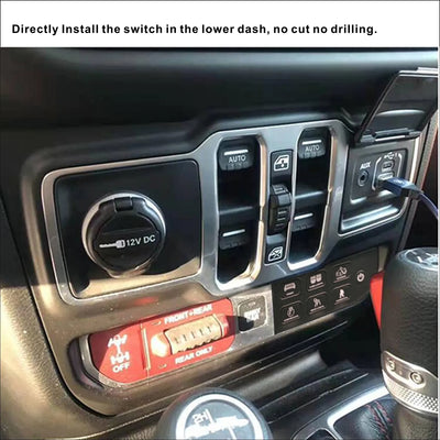 JL300 Lower Dash Switch Panel for Jeep Wrangler JL 2018-Current and Gladiator 2020- Current