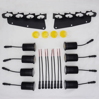 Voswitch B800 LED Fog Light Kit Compatible with Ford Bronco 2021+ with Modular Steel Bumper