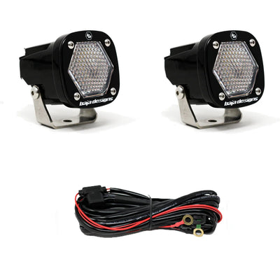 Baja Designs S1 Black LED Auxiliary Light Pod Pair (SPOT)