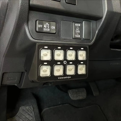 TACO8 8 Gang Lower Dash Switch Panel Compatible with Toyota Tacoma 2016 to Current