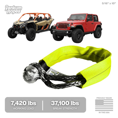 5/16" Soft Shackle (HIGH VIS SLEEVE)