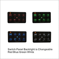 TACO8 8 Gang Lower Dash Switch Panel Compatible with Toyota Tacoma 2016 to Current