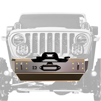 Gauntlet Front Bumper w/Winch Plate for Jeep JL/JT (2018-2024)