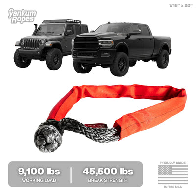 DOUBLE SOFT SHACKLE 7/16" (RED)