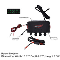 UV120 Universal 12 Gang Programmable Switch Panel for Truck / UTV / Side by Side / Boat