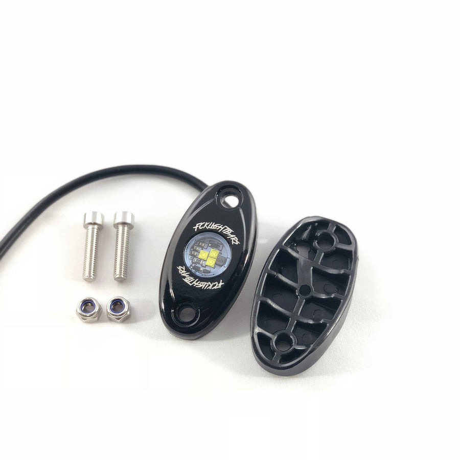 Pure White Rock Lights - Under Glow Led Kit