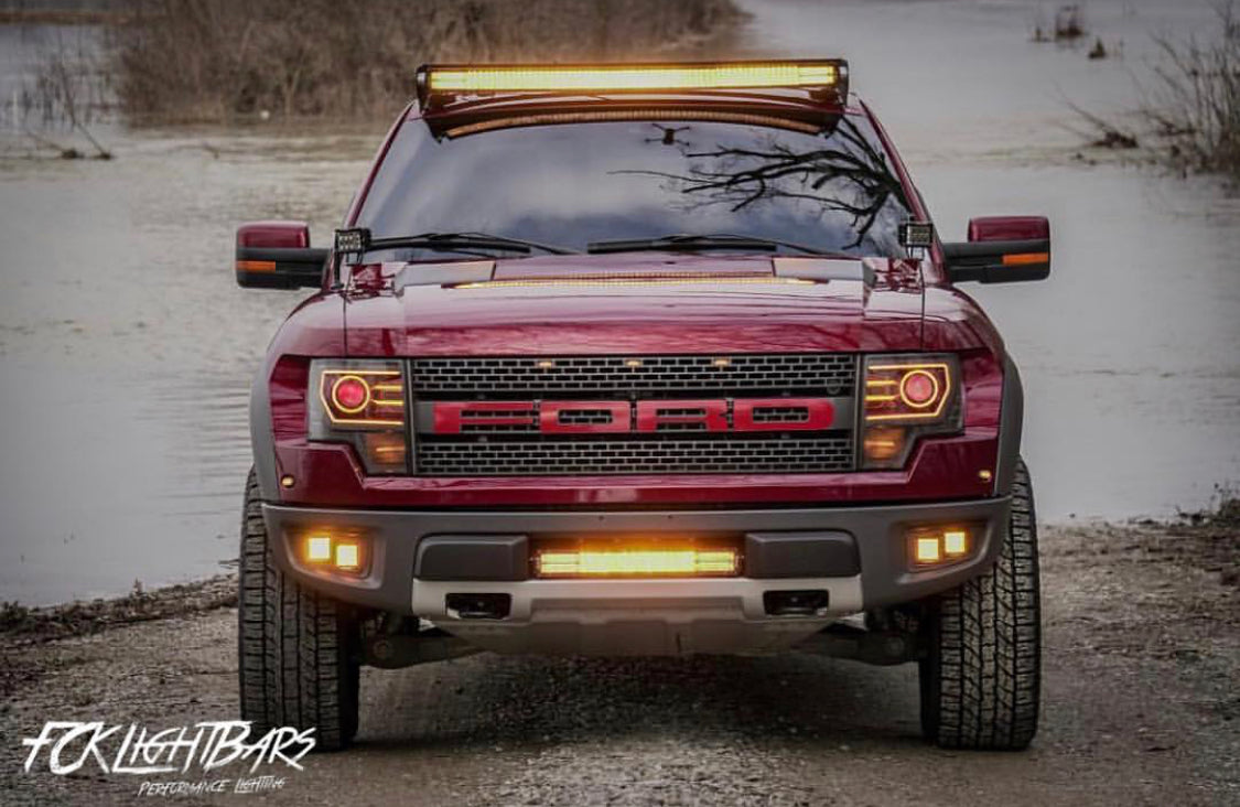 Fog Light Mounts for 10-14 Ford Raptor (4 Pods)