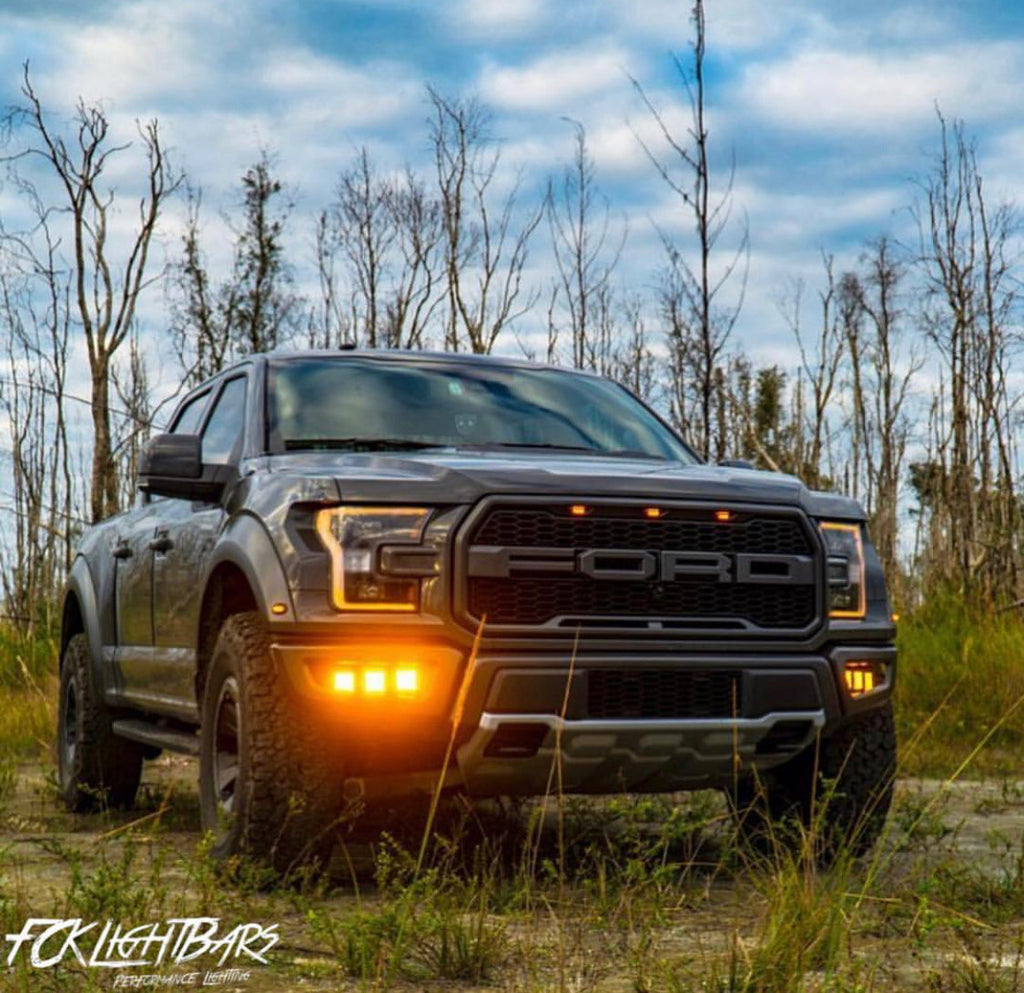 2017-2019 Ford Raptor Fog Light Mounts (6 Pods)