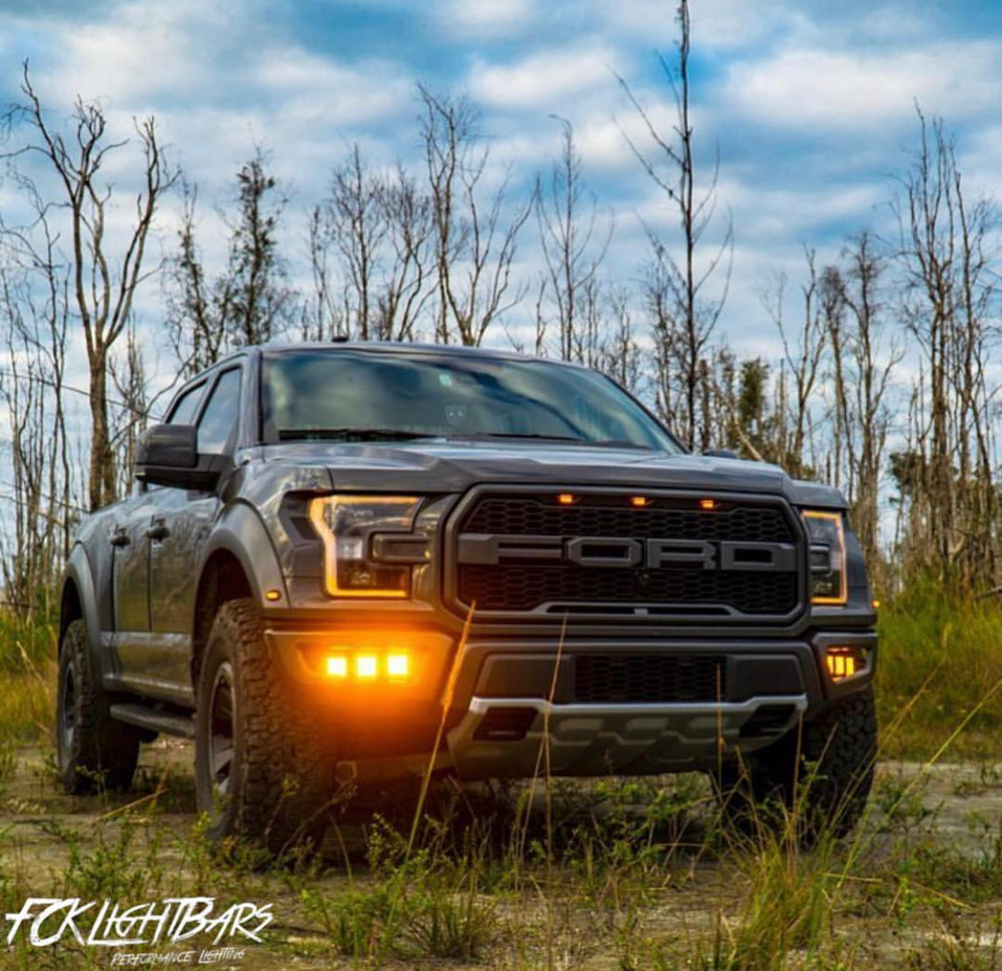 2017-2019 Ford Raptor Fog Light Mounts (6 Pods)