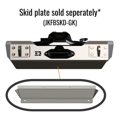 Front Gauntlet Series Stubby Bumper for Jeep JK Wrangler (2007-2018)