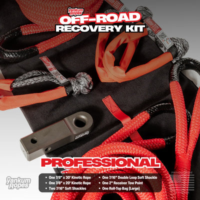 YANKEM ROPES OFF-ROAD RECOVERY KIT 7/16" (PROFESSIONAL)