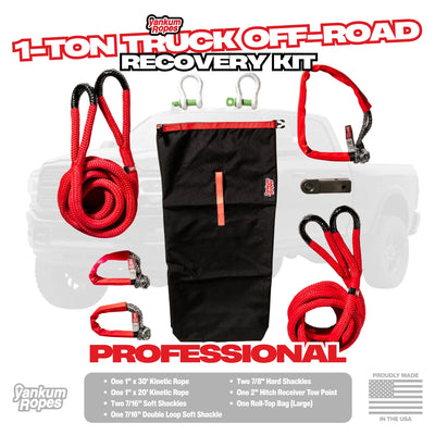 YANKEM ROPES (1-Ton) Diesel Truck Off-Road Recovery Kit (PROFESSIONAL)
