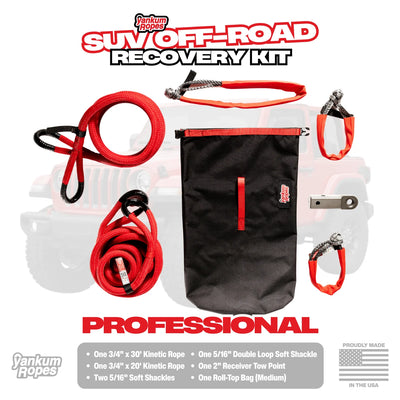 YANKEM ROPES OFF-ROAD RECOVERY KIT 5/16" (PROFESSIONAL)