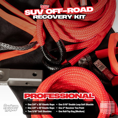 YANKEM ROPES OFF-ROAD RECOVERY KIT 5/16" (PROFESSIONAL)