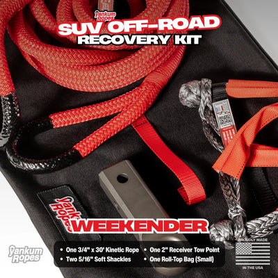 YANKEM ROPES OFF-ROAD RECOVERY KIT 5/16" (WEEKENDER)