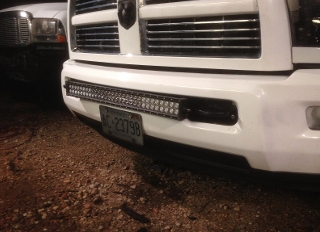 2005-2014 Dodge 30" Light Bar Bumper Brackets by FCK Lightbars