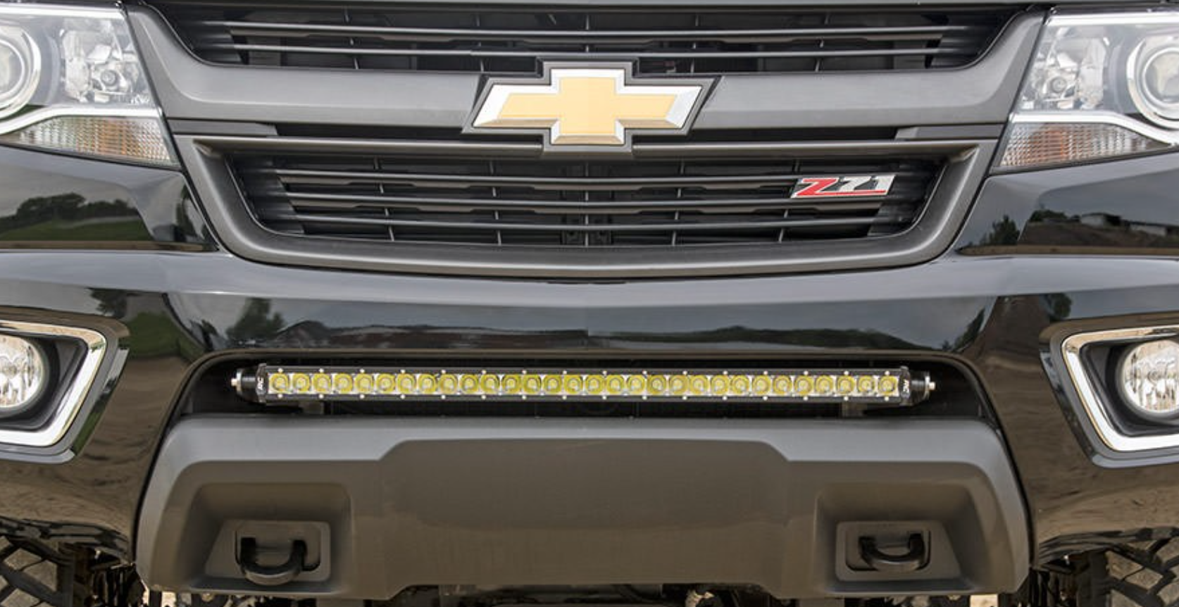 30-Inch single row LED hidden bumper mounts for Colorado/Canyon
