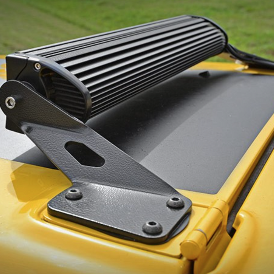 1997-2006 Jeep TJ 20 Inch Dual Row Led Hood Mounts