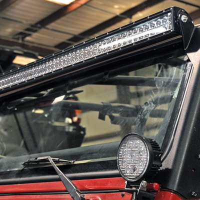 1997-2006 Jeep JK Windshield Light Bar Mounts