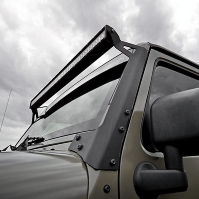 Upper Windshield Light Bar Mounts for Jeep JK