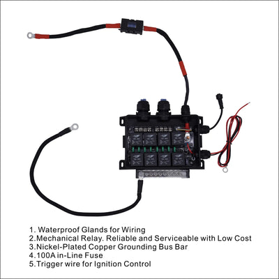 TACO8 8 Gang Lower Dash Switch Panel Compatible with Toyota Tacoma 2016 to Current