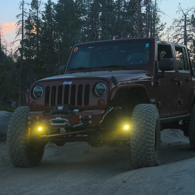Jeep JK Steerable Knuckle Pod Light Mounts (2007-2018 Wrangler)