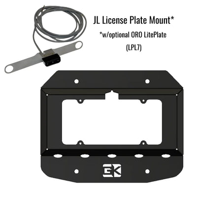 License Plate Relocation Kit for Jeep JL Wrangler 2018+