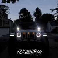 1997-2006 Jeep TJ 20-inch Dual Row Led Hood Mounts